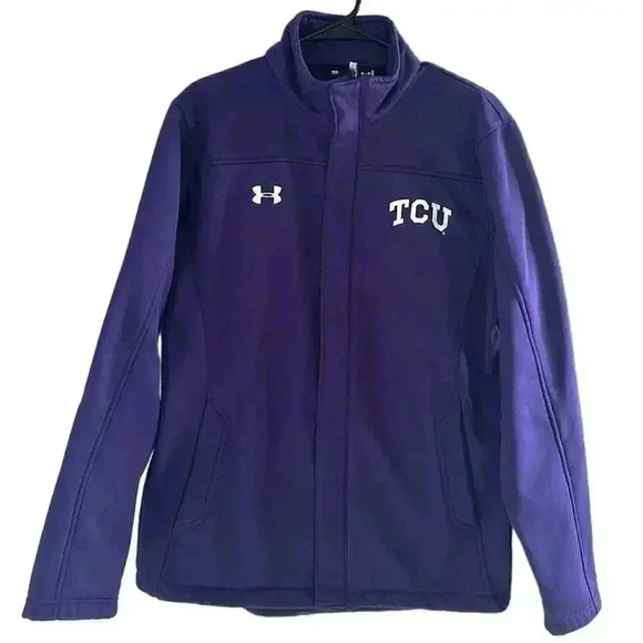 Under Armour Women’s M TCU HORNED FROGS Purple Soft Jacket - Picture 3 of 8